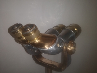 Binoculars,CIRCA 1940,Mounted on Tripod, Navy,Polished,Ref:10x60P