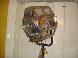Polished stage light with original tripod
